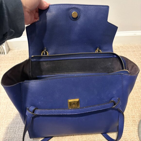 Celine Mini Belt Bag Navy Blue Calfskin - Picture 5 of 15